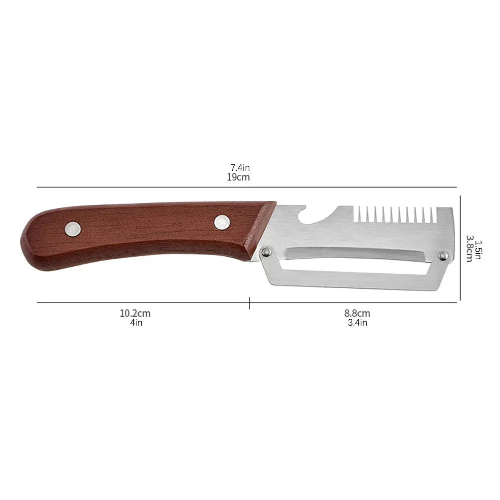 2-in-1 Serrated Peeling Knife Premium Vegetable Peeler